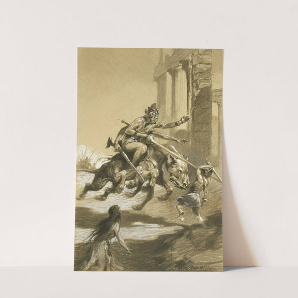 Thuvia, Maid of Mars illustration (1920) by James Allen St. John