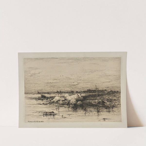 Tide flats and windmills. (1883) by Robert Swain Gifford