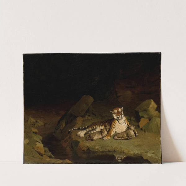 Tiger and Cubs (ca. 1884) by Jean-Léon Gérôme
