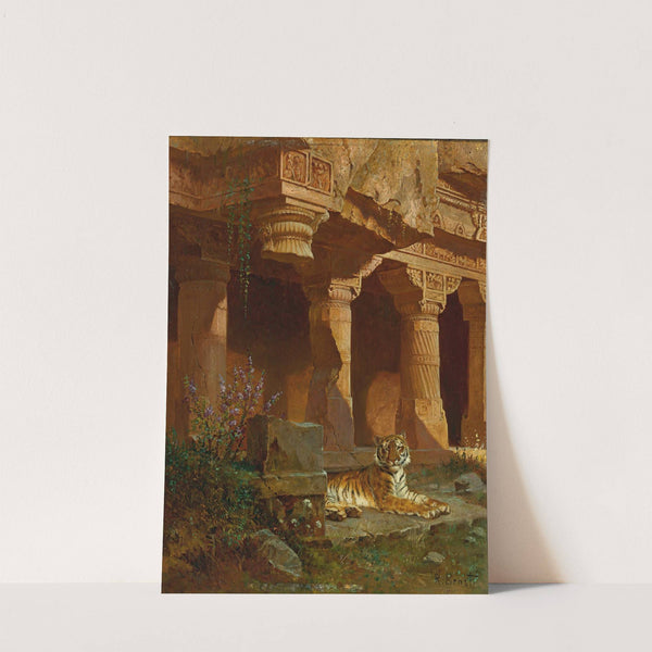 Tiger At Rest by Rudolf Ernst