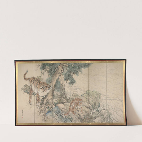 Tiger Family (early 1800s) by Kishi Ganku