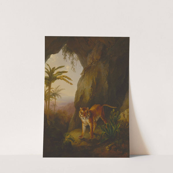 Tiger in a Cave by Jacques-Laurent Agasse
