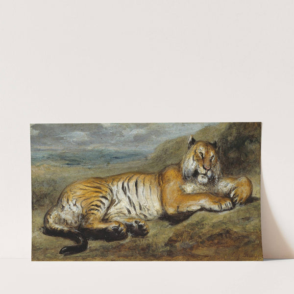 Tiger Resting (c. 1830) by Pierre Andrieu