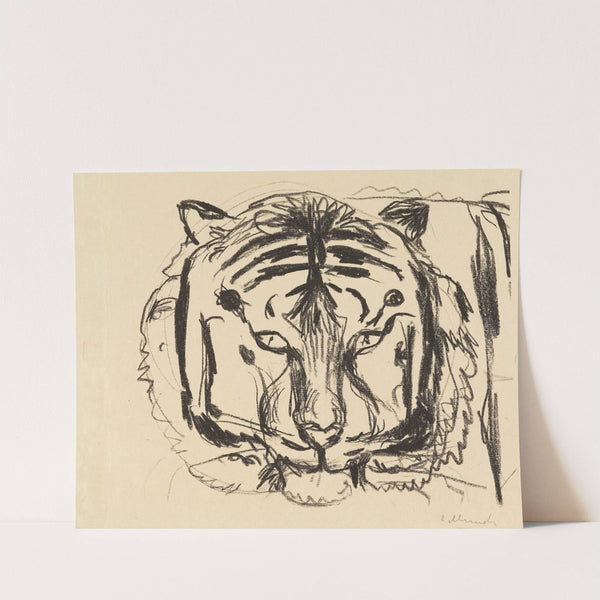 Tigerkopf II (1908) by Edvard Munch