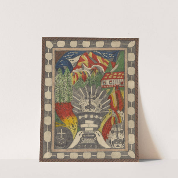 Tiger=Zohrn=Riesen=Gletscher,=Hochalp=Stok, in Nordwest=Indien (1917) by Adolf Wölfli