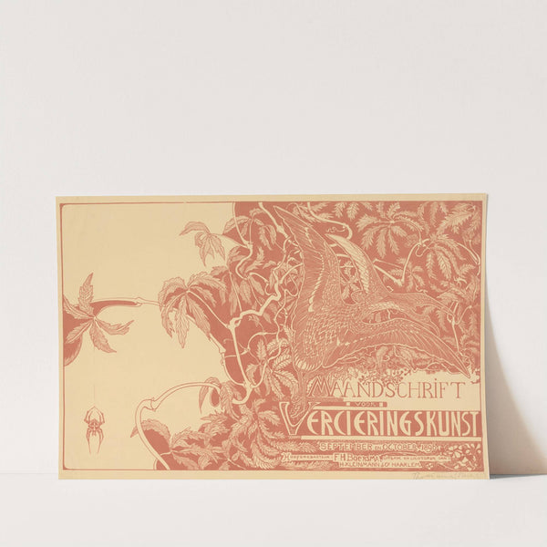 Tijdschriftomslag met twee wulpen by Theo van Hoytema