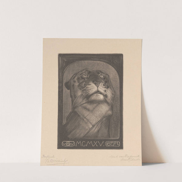 Tijgerkop (1915) by Bernard Willem Wierink