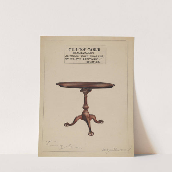 Tilt-top Table by Holger Hansen