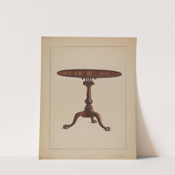Tilt-top Table by Rolland Livingstone