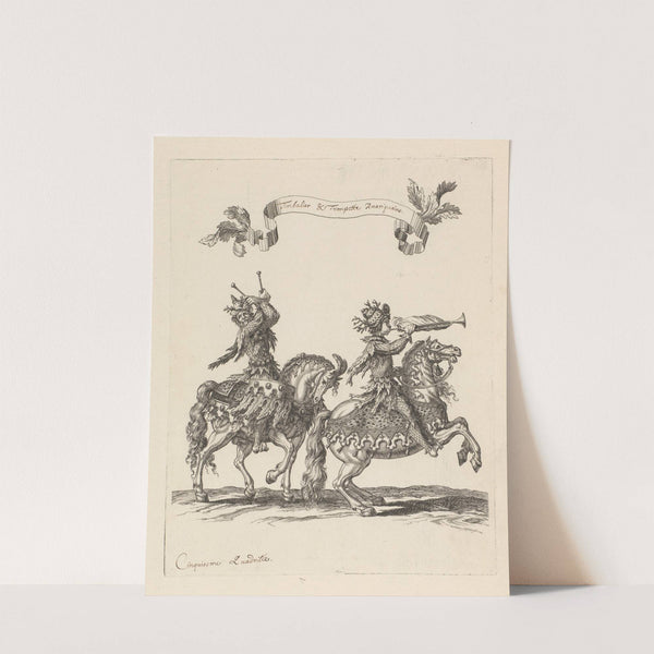 Timballier et trompette Amériquains (1670) by François Chauveau