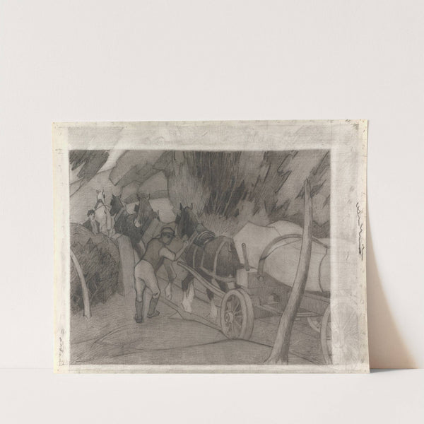 Timber Hauling (ca. 1917) by Robert Polhill Bevan