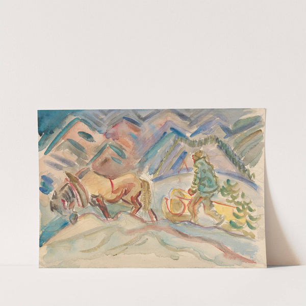 Timber transport by Arnold Peter Weisz-Kubínčan