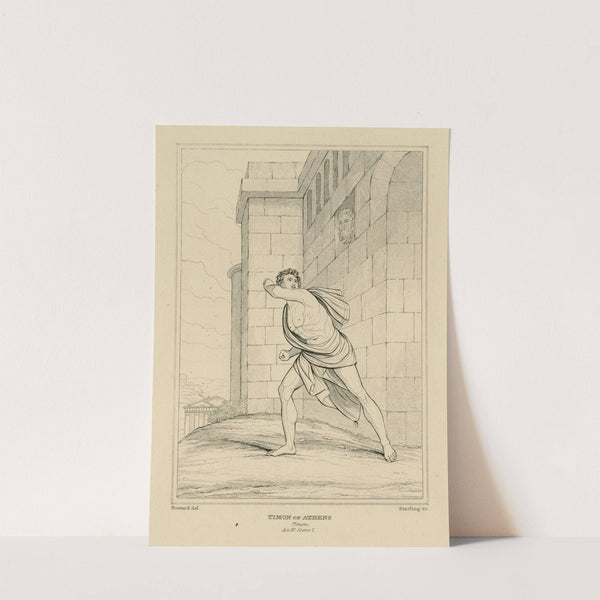 Timon of Athens, act 4, scene 1, without the walls of Athens, Timon (19th century) by William Francis Starling