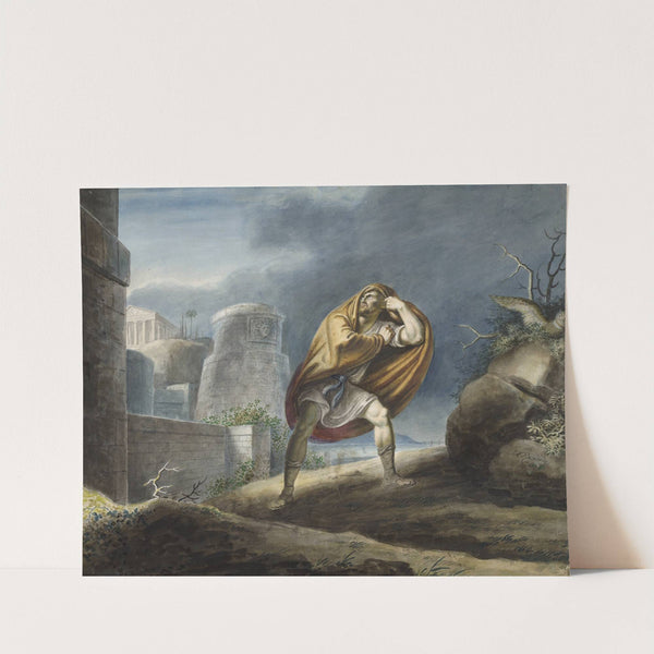 Timon of Athens, IV, 1, Without the walls of Athens (1829) by Johann Heinrich Ramberg