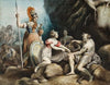 Timon of Athens, IV, 3, Timon giving away the gold to Phrynia and Timandra (1829)