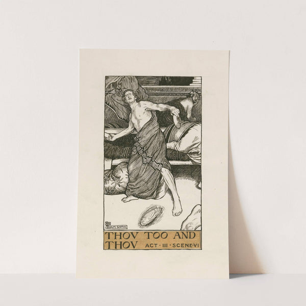 Timon of Athens; Thou too and thou Act III Scene VI (1900) by Byam Shaw