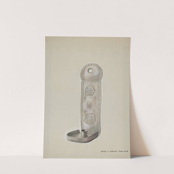 Tin Candle Sconce by Majel G. Claflin