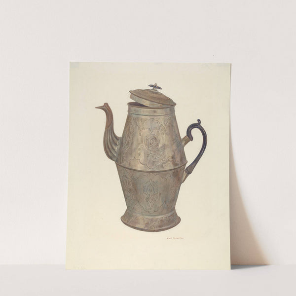 Tin Coffee Pot by Carl Strehlau
