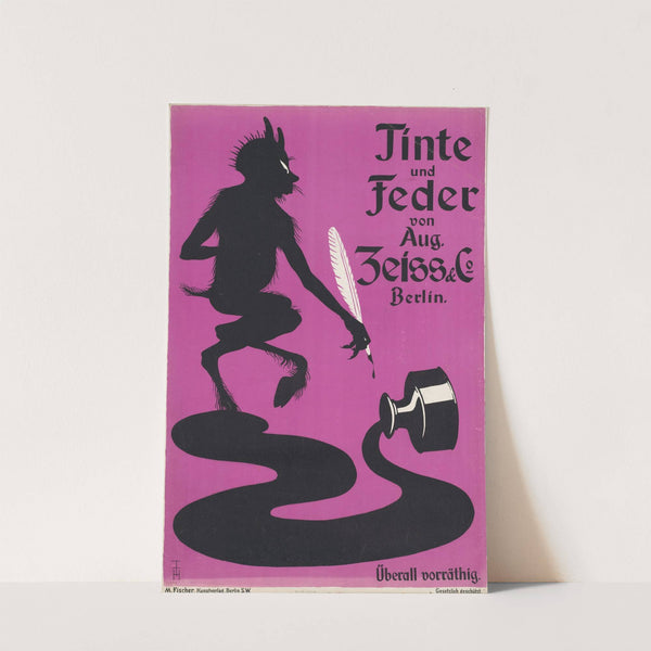 Tinte und Feder von August Zeiss & Co Berlin (1897) by Thomas Theodor Heine