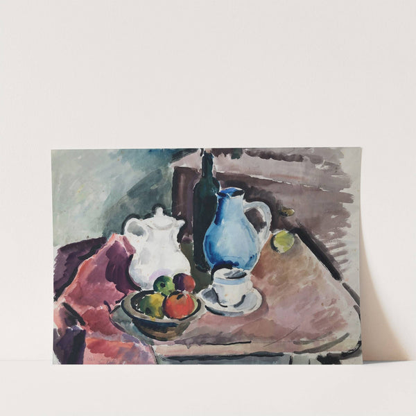 Tischstillleben mit blauem Krug (1923) by Otto Geigenberger