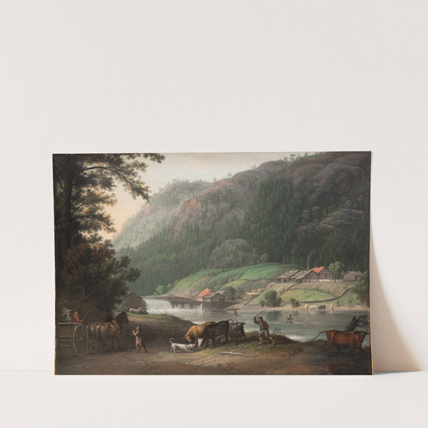 Tistedalen ved Frederikshald i Norge (1788) by Erik Pauelsen