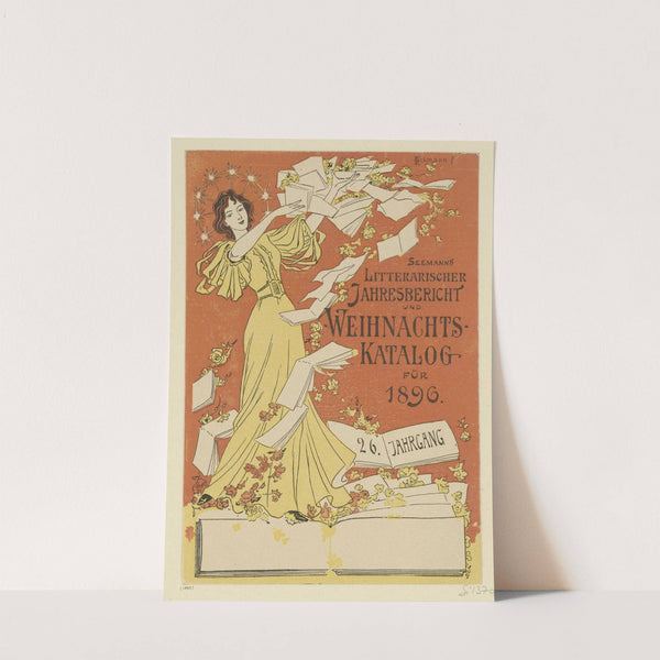 Titel zu Seemann’s Literarischer Jahresbericht und Weihnachtskatalog für 1896 (1895) by Otto Eckmann