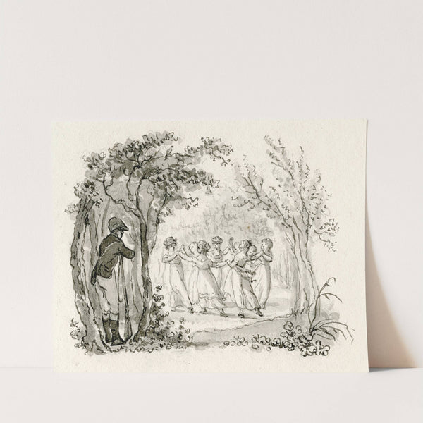 Titelblad: dansende vrouwen by Reinier Vinkeles