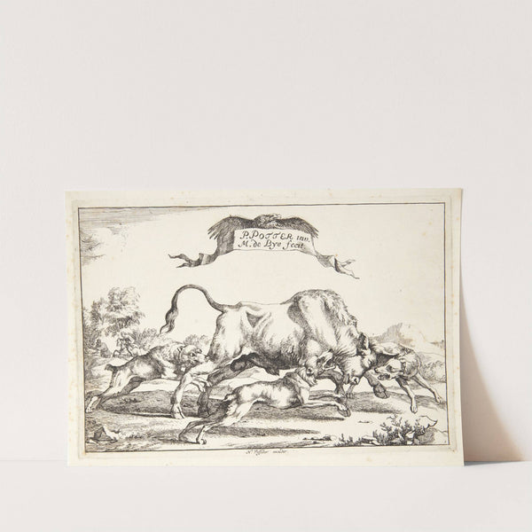 Titelblad til Jagt efter tyre, ulve, vildsvin og bjørne by Marcus de Bye