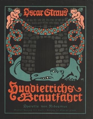Titelblatt – Operette Hugdietrichs Brautfahrt – Oscar Straus (1910)