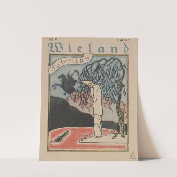 Titelillustration Wieland. Zeitschrift für Kunst und Dichtung, Heft 11 (1917) by Thomas Theodor Heine