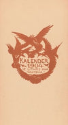 Titelprent met kraaien voor de kalender van 1904