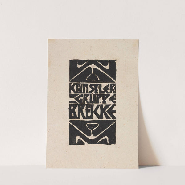 Titelvignette zum Programm der Künstlergruppe ‘Brücke’ (1906) by Ernst Ludwig Kirchner