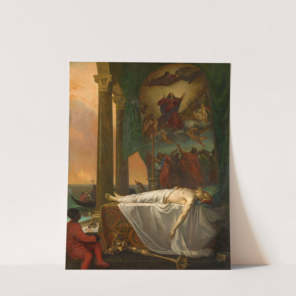 Titian Lying in State in the Palazzo Barbarigo by Joseph Nicolas Robert-Fleury