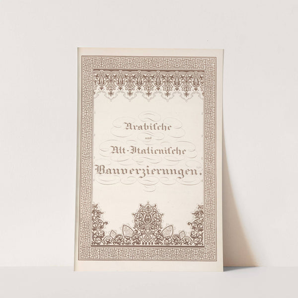 Title page (1842) by Friedrich Maximilian Hessemer