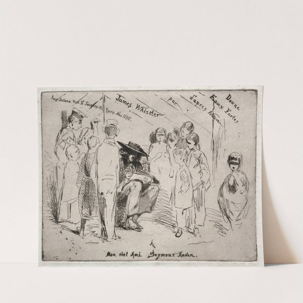 Title Page – Delauney Sketching (1858) by James Abbott McNeill Whistler