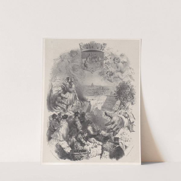 Title Page for Les Artistes Anciens & Modernes, Vol. IX (ca. 1848–62) by Celestin Nanteuil