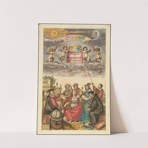 Title Page of Atlas Coelestius, seu Harmonia Macrocosmica (1660) by Andreas Cellarius