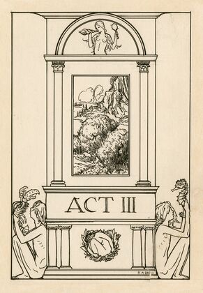 Title page to act 3 of The tempest (1900)