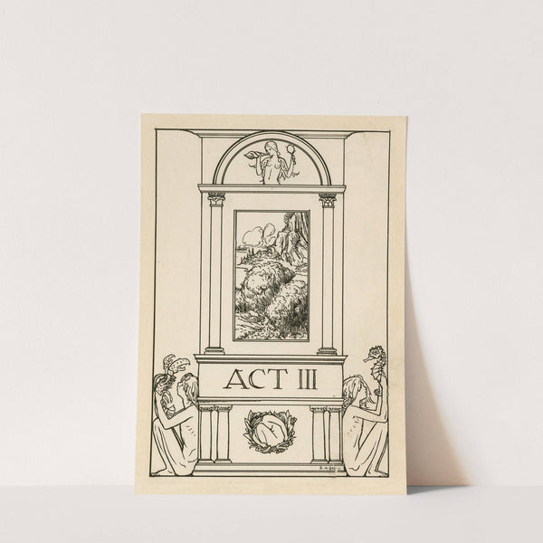 Title page to act 3 of The tempest (1900) by Robert Anning Bell