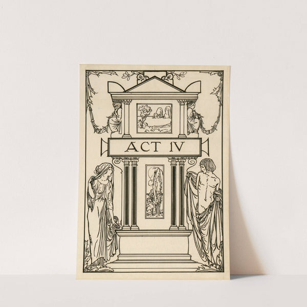 Title page to act 4 of Bell’s edition of The tempest (1900) by Robert Anning Bell