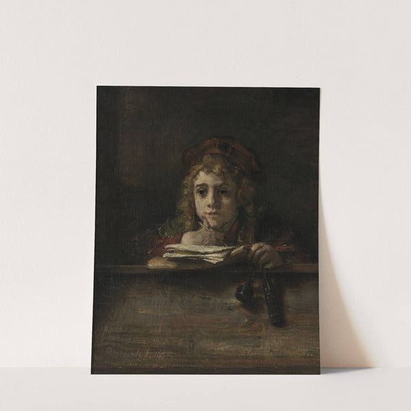 Titus at his desk by Rembrandt van Rijn