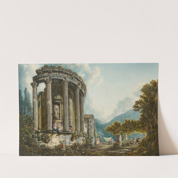 Tivoli, a view of the Temple of the Sibyl (c.1784-1793) by Abraham-Louis-Rodolphe Ducros