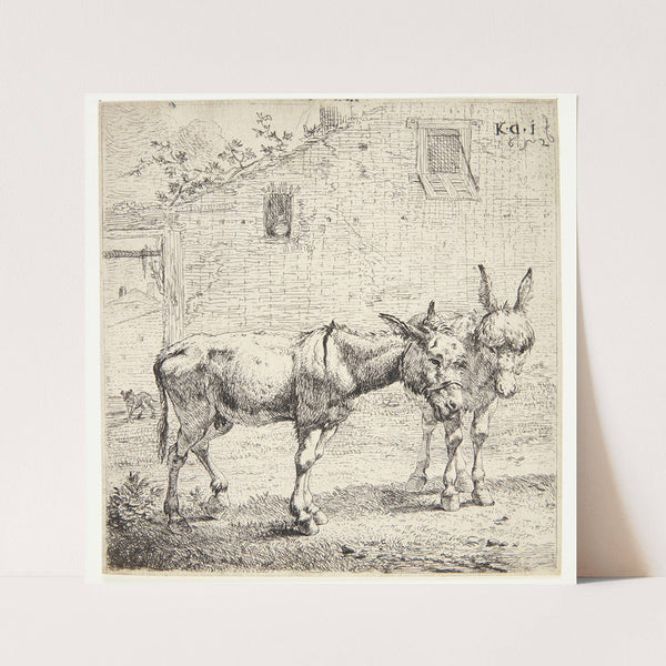 To æsler (1652) by Karel Dujardin