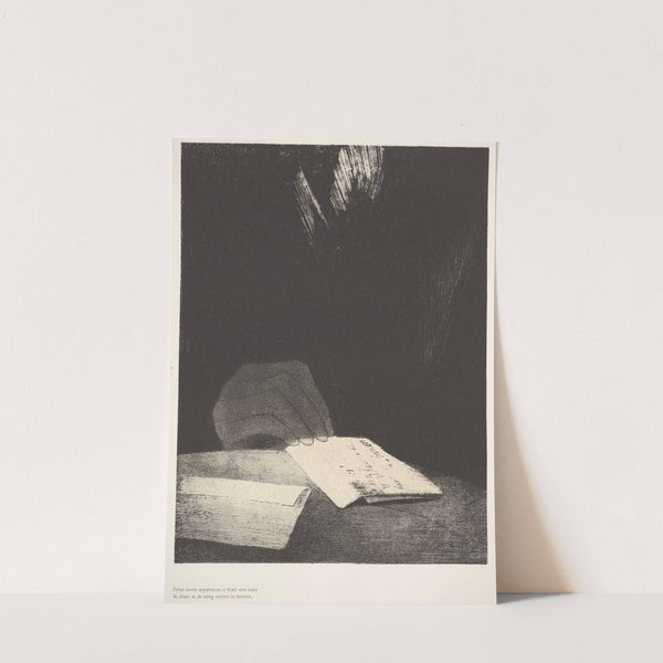 To all appearances, it was a hand of flesh and blood just like my own by Odilon Redon