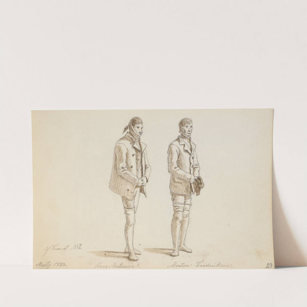 To fanger fra Forbedringshuset by Martinus Rørbye