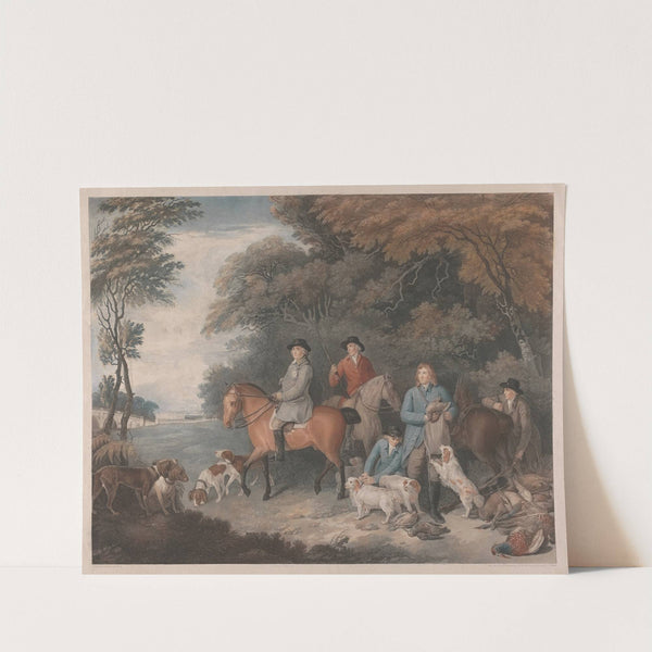 To His Grace The Duke Of Newcastle, This Print Of The Return From Shooting (1792) by Francis Wheatley