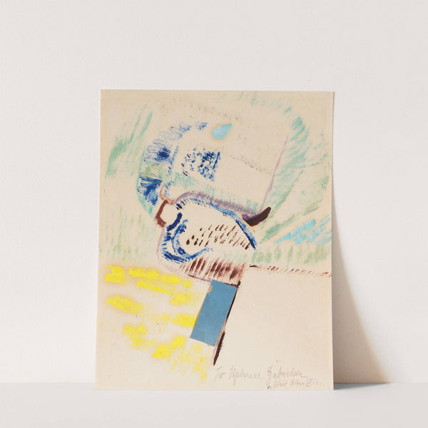 To Hjalmar Gabrielson. Merzzeichnung by Kurt Schwitters