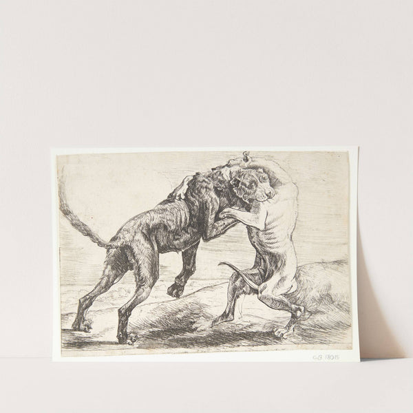 To hunde der kæmper by Paulus van Hillegaert II