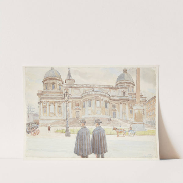 To Karabinierer uden for Santa Maria Maggiore by Peter Hansen