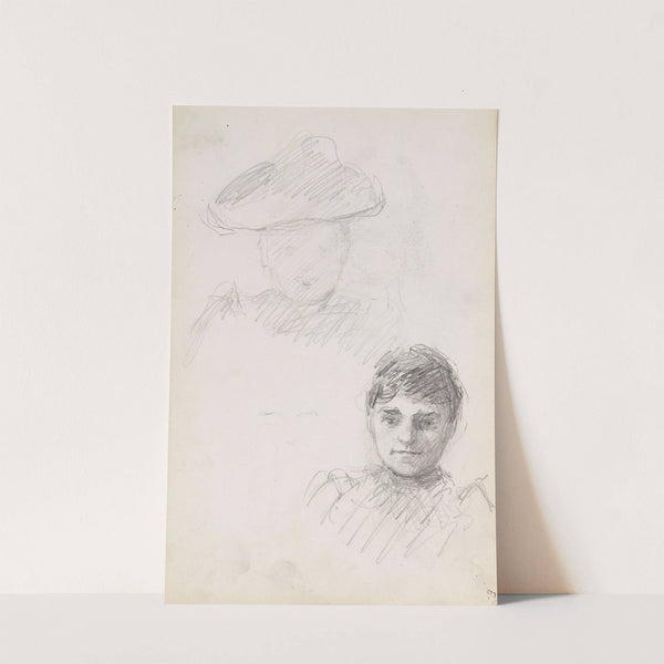 To kvinneportretter by Signe Scheel